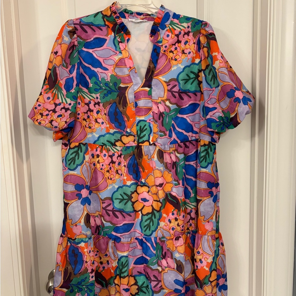 Vibrant Floral Dress